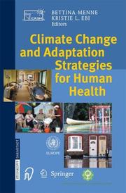 Cover of: Climate Change and Adaptation Strategies for Human Health