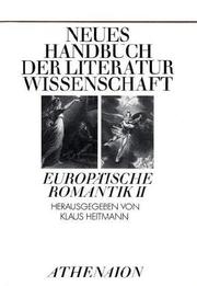 Cover of: Europaische Romantik (Neues Handbuch der Literaturwissenschaft)