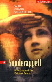 Cover of: Sonderappell by Schönfeldt, Sybil Gräfin.