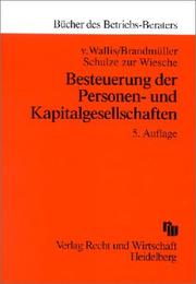 Cover of: Besteuerung der Personen- und Kapitalgesellschaften.