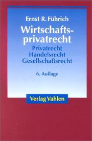 Cover of: Wirtschaftsprivatrecht.