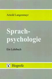 Cover of: Sprachpsychologie: ein Lehrbuch