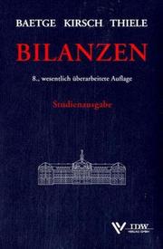 Cover of: Bilanzen. Studentenausgabe.