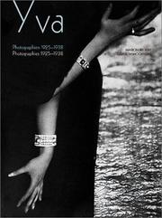 Cover of: Yva: Photographies 1925-1938