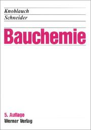 Cover of: Bauchemie.