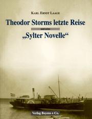 Cover of: Theodor Storms letzte Reise und seine "Sylter Novelle"