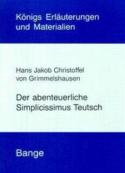 Cover of: Der abenteuerliche Simplicissimus Teutsch.