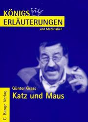 Cover of: Katz und Maus. Erläuterungen und Materialien. by Günter Grass