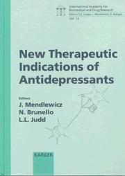 Cover of: New therapeutic indications of antidepressants