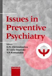 Cover of: Issues in Preventive Psychiatry