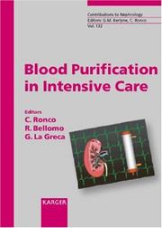 Blood Purification in Intensive Care: 2nd International Course on Critical Care Nephrology, Vicenza, May 2001 by Italy International Course on Critical Care Nephrology 2001 Vicenza
