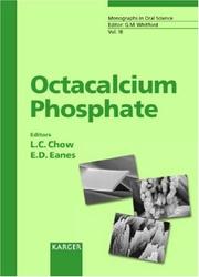 Cover of: Octacalcium Phosphate (Monographs in Oral Science) by 