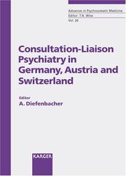 Cover of: Consultation-liaison Psychiatry In Germany, Austria And Switzerland