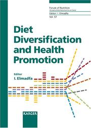 Cover of: Diet Diversification And Health Promotion by Ibrahim Elmadfa