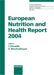 Cover of: European Nutrition And Health Report 2004 (Forum of Nutrition/Bibliotheca Nutritio Et Dieta)