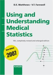 Cover of: Using and Understanding Medical Statistics