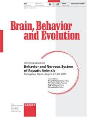 Cover of: Behavior and Nervous System of Aquatic Animals