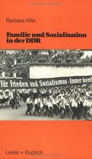 Cover of: Familie und Sozialisation in der DDR