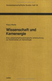 Wissenschaft und Kernenergie by Klaus Riedle