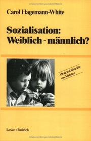 Cover of: Sozialisation, weiblich-männlich?