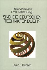Cover of: Sind die Deutschen technikfeindlich?: Erkenntnis oder Vorurteil