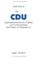 Cover of: Die CDU