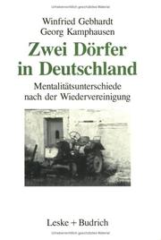 Cover of: Zwei Dörfer in Deutschland: Mentalitätsunterschiede nach der Wiedervereinigung