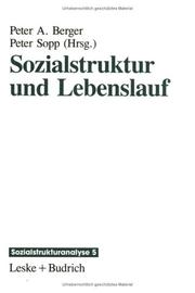 Cover of: Sozialstruktur und Lebenslauf