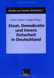 Cover of: Staat, Demokratie und innere Sicherheit in Deutschland