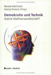 Cover of: Demokratie und Technik, (k)eine Wahlverwandtschaft?
