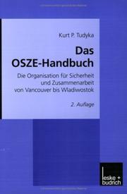 Das OSZE-Handbuch by Kurt P. Tudyka