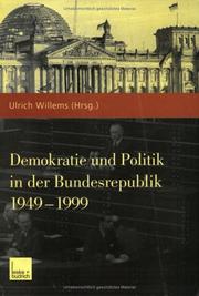 Cover of: Demokratie und Politik in der Bundesrepublik 1949-1999