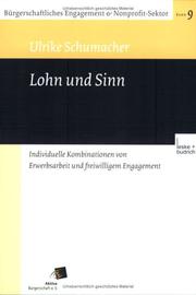 Cover of: Lohn und Sinn: individuelle Kombinationen von Erwerbsarbeit und freiwilligem Engagement