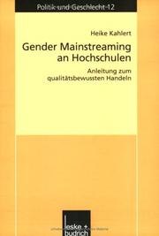 Cover of: Gender Mainstreaming an Hochschulen: Anleitung zum qualitätsbewussten Handeln