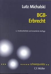 Cover of: BGB by Lutz Michalski, Lutz Michalski