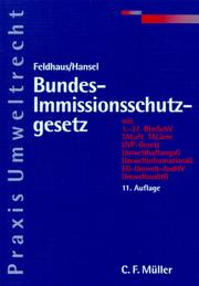 Cover of: Bundes-Immissionsschutzgesetz by Germany, Germany