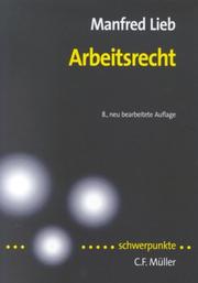 Cover of: Arbeitsrecht.