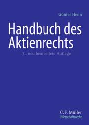 Cover of: Handbuch des Aktienrechts