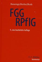 Cover of: Gesetz über die Angelegenheiten der freiwilligen Gerichtsbarkeit: Rechtspflegergesetz : Kommentar