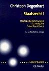 Staatsrecht I by Christoph Degenhart