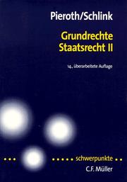 Grundrechte, Staatsrecht II by Bodo Pieroth