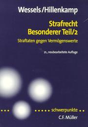 Strafrecht, besonderer Teil by Johannes Wessels