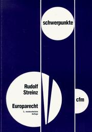 Europarecht by Rudolf Streinz
