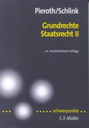 Cover of: Grundrechte, Staatsrecht II