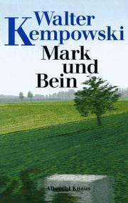 Cover of: Mark und Bein: eine Episode