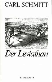 Cover of: Der Leviathan in der Staatslehre des Thomas Hobbes by Carl Schmitt