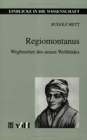 Cover of: Regiomontanus by Rudolf Mett