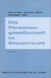 Cover of: Die Personengesellschaft im Steuerrecht.