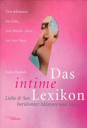 Cover of: Das intime Lexikon.