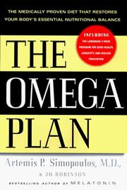 Cover of: The Omega plan: the medically proven diet that restores your body's essential nutritional balance